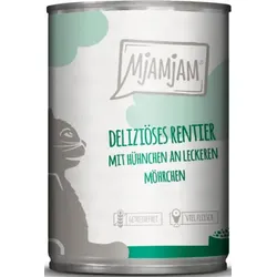 Katzen - Nassfutter MJAMJAM Cat Adult Rentier & Huhn