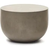 Kave Home Couchtisch Garbet Ø 60 cm Zement Grau