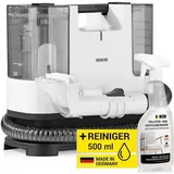 N8WERK Waschsauger Nass sauger Teppich Polster- und Teppichreiniger leicht kompakt Fleckenentferner leistungsstarker 400 Watt Motor Frisch- und Schmutzwasse