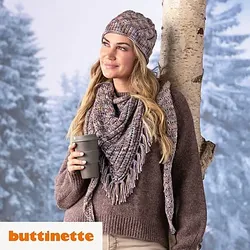 Strickanleitung – Mütze und Dreieckstuch aus Woll Butt Ylvi