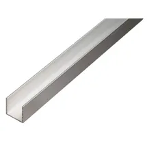 GAH Alberts Alberts U - Profil, Silber, Aluminium, klemmbar, Länge 1 m, 2 m, verschiedene Maße