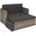Tectake Korfu Rattan Lounge 2-Sitzer beige