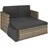 Tectake Korfu Rattan Lounge 2-Sitzer beige