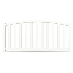 Zaun, Aluminium, Weiß RAL 9016, Modell Essen, flexible Befestigungssysteme, Zaunelement individuell konfigurierbar