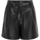 Only Faux Leather Shorts Schwarz M