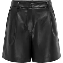 Only Faux Leather Shorts Schwarz M
