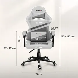 huzaro Force 4.4 Gaming-Stuhl Weiß Universal