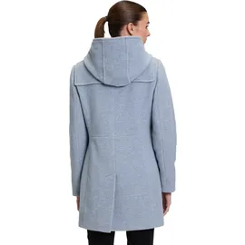 GIL BRET Dufflecoat mit Kapuze in Bright Blue Melange | 42