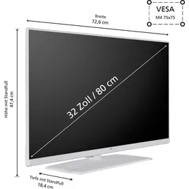 JVC LT-32VF5355W 32" LED Full HD Smart TV weiß