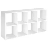 MÖBELPARTNER Pisa Bücherregal 110 x 56 x 33 cm Weiß