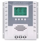 OOYCYOO MPPT 60A Solarladeregler 24V 12V Auto Max 100V DC Eingangssolarregler mit LCD Display und Temperatursensor, Funktioniert für Sealed, Gel, Flooded und Lithium.