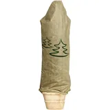 WINDHAGER Winter-Deko-Vlieshaube Protect Kälteschutz Frostschutz Gartenvlies Abdeckvlies Tannenbaum-Motiv, Größe L 0,6 x 1,8m, Beige, 06889