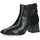 CAPRICE Damen Stiefeletten mit Absatz aus Leder Blockabsatz Weite G, Schwarz (Black Comb), 38 EU