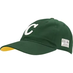 Baseball Cap CHILLOUTS "Ulloa Hat", Damen, grün (hunter grün), Denim/Jeans, Baumwolle, unifarben mit Farbeinsatz, casual, Caps, mit C-Stickerei & verstellbarem Sitz