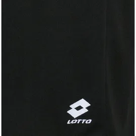 lotto Trainingsshorts LOTTO, Herren, Gr. XXL (60/62), Normalgrößen, schwarz (caviar), 100% Polyester, unifarben, kurz, Hosen, - mit dezenter Logostickerei auf dem Bein