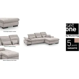Set One by Musterring Ecksofa SO 4100 Cord Grau
