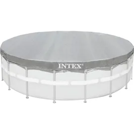 Intex Deluxe Abdeckplane grau Ø 549 cm