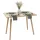 Relaxdays Eckiger Esstisch 110 x 75 cm bronze