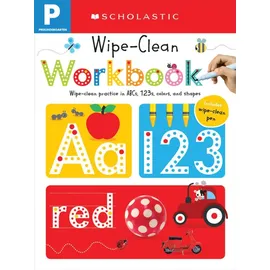 Scholastic Pre-K Wipe-Clean Workbook: Scholastic Early Learners (Wipe-Clean Workbook): Included Wipe Clean Pen