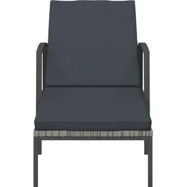 vidaXL Sonnenliege 117 x 56 x 34 cm Grau