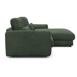 tenksom Ecksofa TENKSOM "Polsterecke, L-Form, Eckcouch, mit Federkern, inkl. Kissen", grün, B:225cm H:68cm T:171cm, Sofas, Ecksofa, legerer Sitzkomfort zum Entspannen und Verweilen