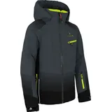 Bergson Skijacke VEIKO Kinder Skijacke, warm, funktional und stylisch, Normalgrößen, dunkel grau 164