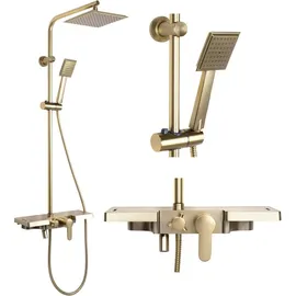 REA Duschgarnitur Bravo Brush Gold