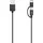 Hama Micro-USB auf USB-C Adapter 0,75 m Schwarz