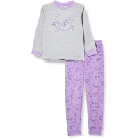 Playshoes Kinder Frottee Schlafanzug Einhorn violett,
