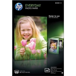 HP Fotopapier glänzend 100 Blatt