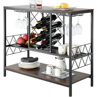 Vevor Weinregal 100 x 50 x 100 cm Schwarz