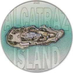 3-Unzen-Silber-Gedenkmünze "Alcatraz"