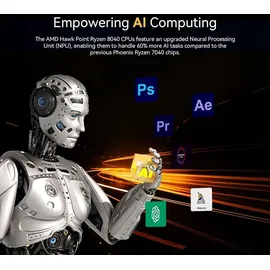 GEEKOM Mini-PC Intel NUC Ryzen 7 16 GB RAM 512 GB SSD AMD Radeon Vega 8 Windows 11 Pro