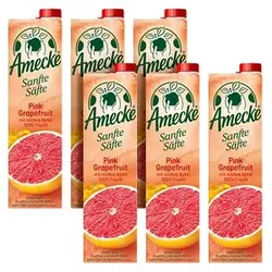 Amecke Sanfte Säfte Pink Grapefruit-Apfel-Sweetie Fruchtsaftkonzentrat 6x 1,0 l