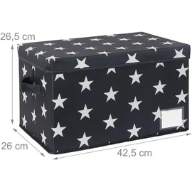 Relaxdays Weihnachtskugel Aufbewahrungsbox 26,5 x 42,5 x 26 cm 30-tlg. grau