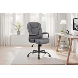 byLIVING STING Chefsessel Polyester Grau/Schwarz