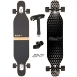 Camber Longboard mit Keramik Kugellager in Flex1 Drop Through Cruiser Freeride Skaten Komplettboard mit T-Tool