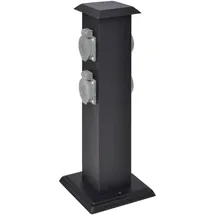 vidaXL Steckdosensäule 15,5 cm x 40,5 cm Schwarz