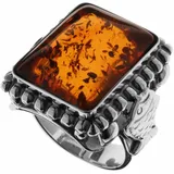 Ostsee-Schmuck Fingerring OSTSEE-SCHMUCK "Ostsee-Schmuck Ring Fischland 18x15 mm Ring Fischland 18x15 mm" Gr. 68, silber, Fingerringe, Damen, 68 (21,7), Silber 925 (Sterlingsilber), Fingerring