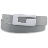 Bernd Götz Damen, Gr. 100, grau, Leder, unifarben, Gürtel Koppelgürtel, mit Gürtelschließe im G-Look