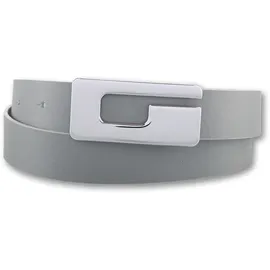 Bernd Götz Damen, Gr. 100, grau, Leder, unifarben, Gürtel Koppelgürtel, mit Gürtelschließe im G-Look