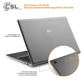 CSL R'Evolve C14i V2 14,1" Celeron N4120 1,1 GHz 4 GB RAM 64 GB eMMC W11P