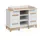 VitaliSpa Wickelkommode Malia, Weiß/artisan, 133 x 98 cm XL mit 4 Schubladen,