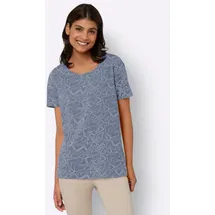 Sieh an! T-Shirt in taubenblau-bedruckt | Gr.: 50