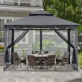 luxuskollektion Pavillon 2,5 x 2,5 m Grau