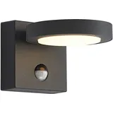 LUCANDE Belna LED-Außenwandlampe, grafit, Sensor