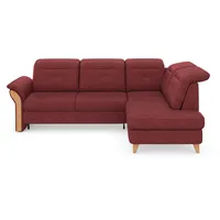 Ecksofa HOME AFFAIRE "Dangast L-Form", lila (chianti), B:269cm H:92cm T:200cm, Luxus-Microfaser Euphora 100% Polyester, ;Easy Care: 98% Polyester, 2% Polyamid;Luxus-Microfaser Lederoptik: 100% Polyester, Sofas, Ecksofa, Kopfteilverstellung, wahlweise mit motorischer Relaxfunktion