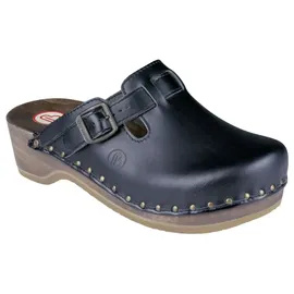 Berkemann Riemen-Toeffler Clogs Schwarz - Gr.: 40,5