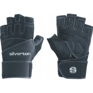 Silverton Herren Fitness-gewichtheberhandschuh Power Plus Handschuhe, Schwarz, 2XL