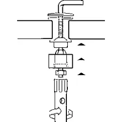 Haro Diebstahlsicherung 402143 BM 6, Befestigungssystem für M 8 Gewinde